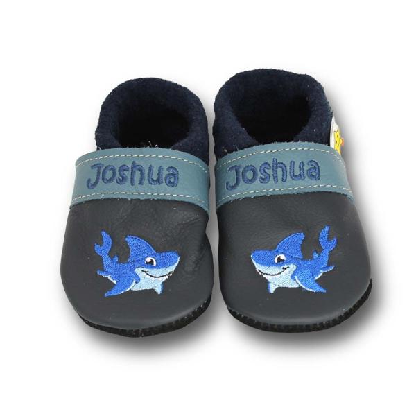 Krabbelschuhe freundlicher Hai